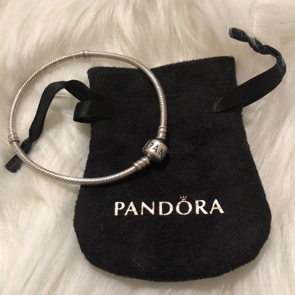 Pandora Charm Barrel Clasp bracelet 7.5” - Picture 2 of 4